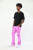 ASJ8069 METALLICA DIP STACKED JEANS - Wear with style