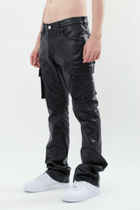 ASJ8069 METALLICA DIP STACKED JEANS - Wear with style