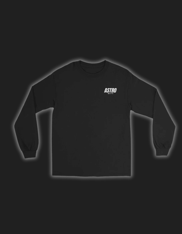Astro Moto Signature Black Long Sleeve Shirt - Wear with style