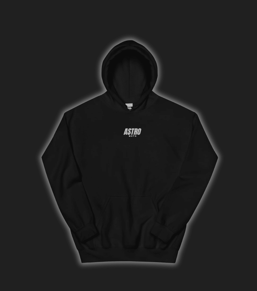 AstroMoto Signature Black Hoodie - Wear with style