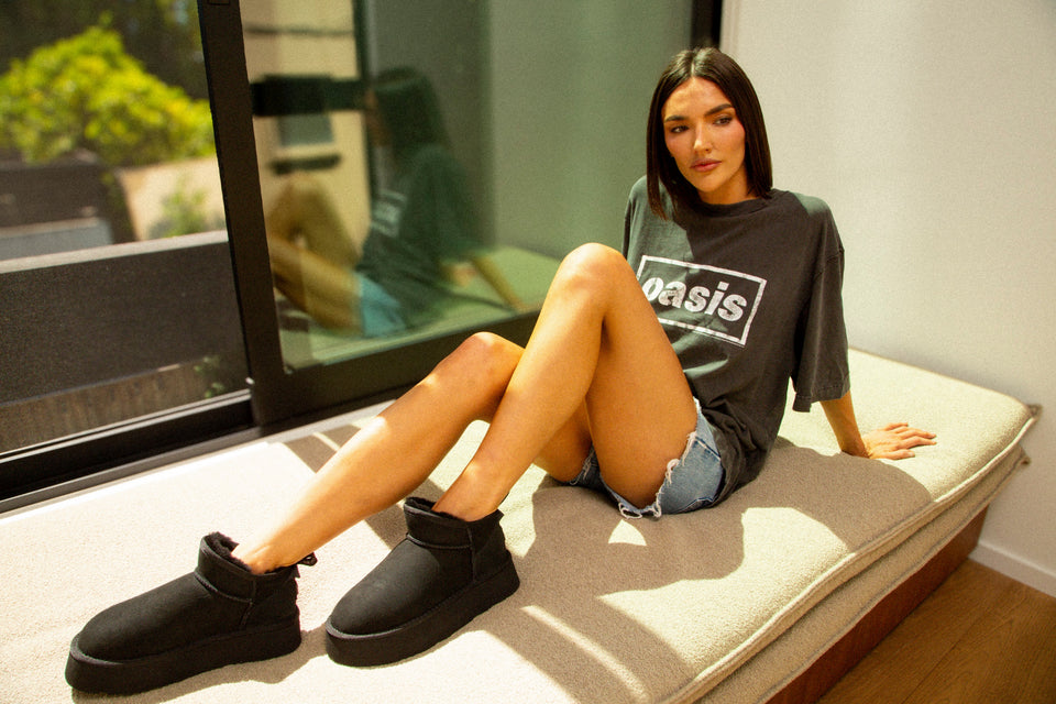 COSY ULTRA SHORT PLATFOAM BLACK