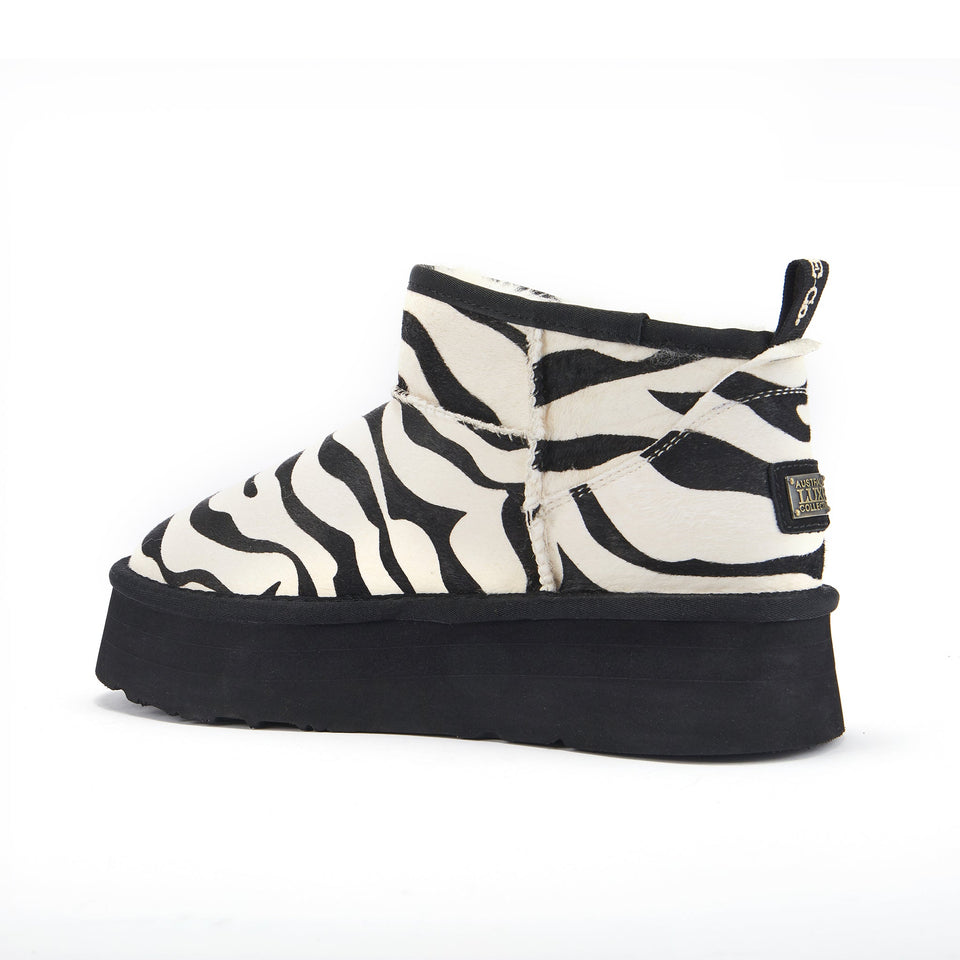 COSY ULTRA SHORT PLATFOAM BLACK ZEBRA
