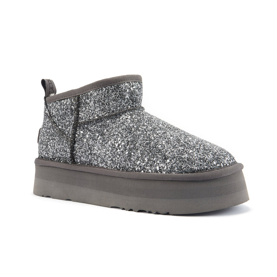 COSY ULTRA PLATFOAM GLITTER PEWTER