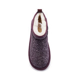COSY ULTRA SHORT GLITTER PLUM