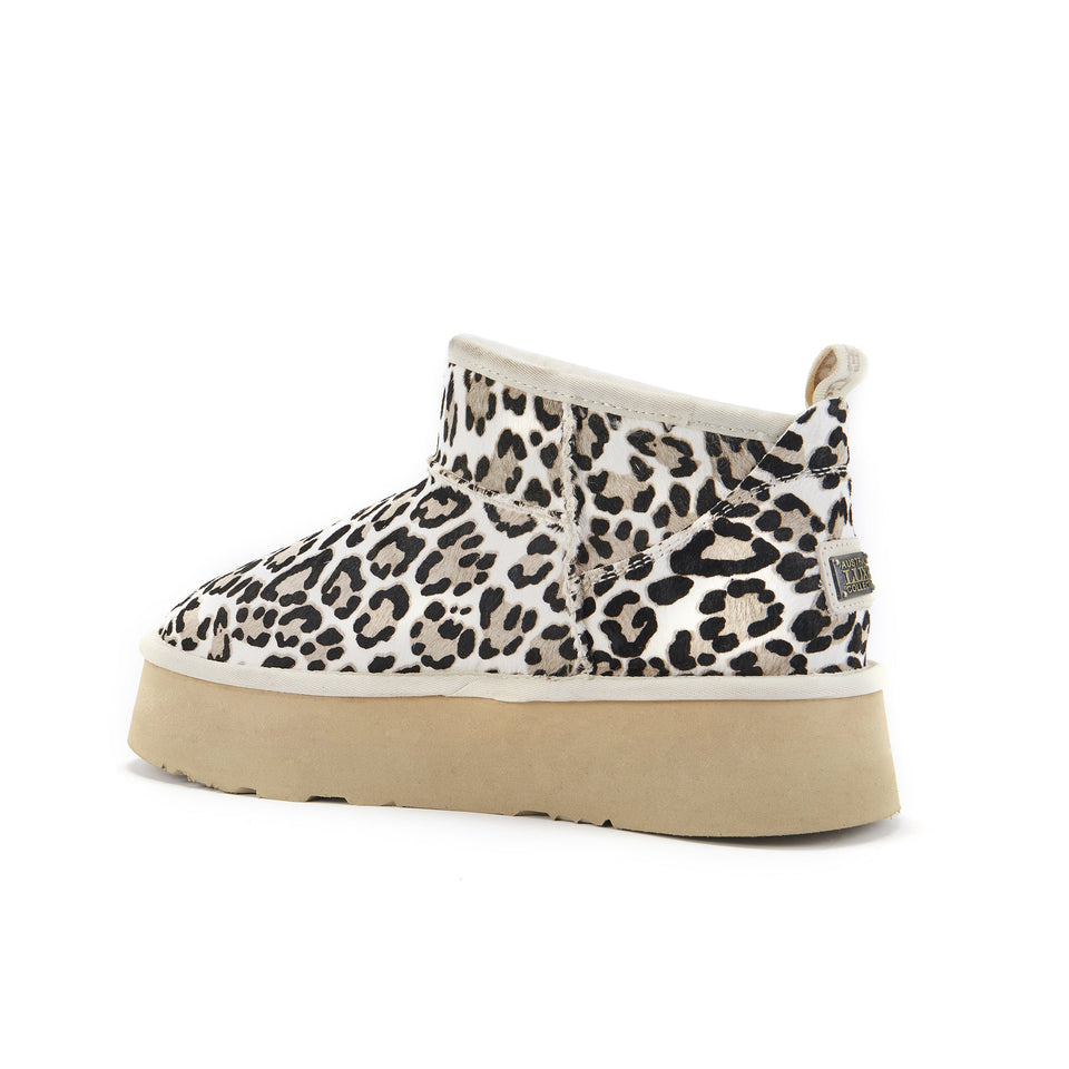COSY ULTRA SHORT PLATFOAM SNOW LEOPARD