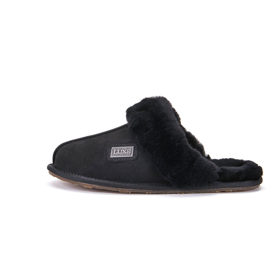 CLOSED MULE BLACK