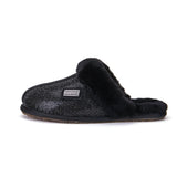 CLOSED MULE GLITTER BLACK