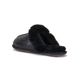 CLOSED MULE GLITTER BLACK