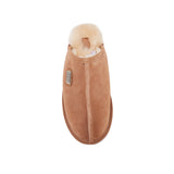 MENS CLOSED MULE CHESTNUT