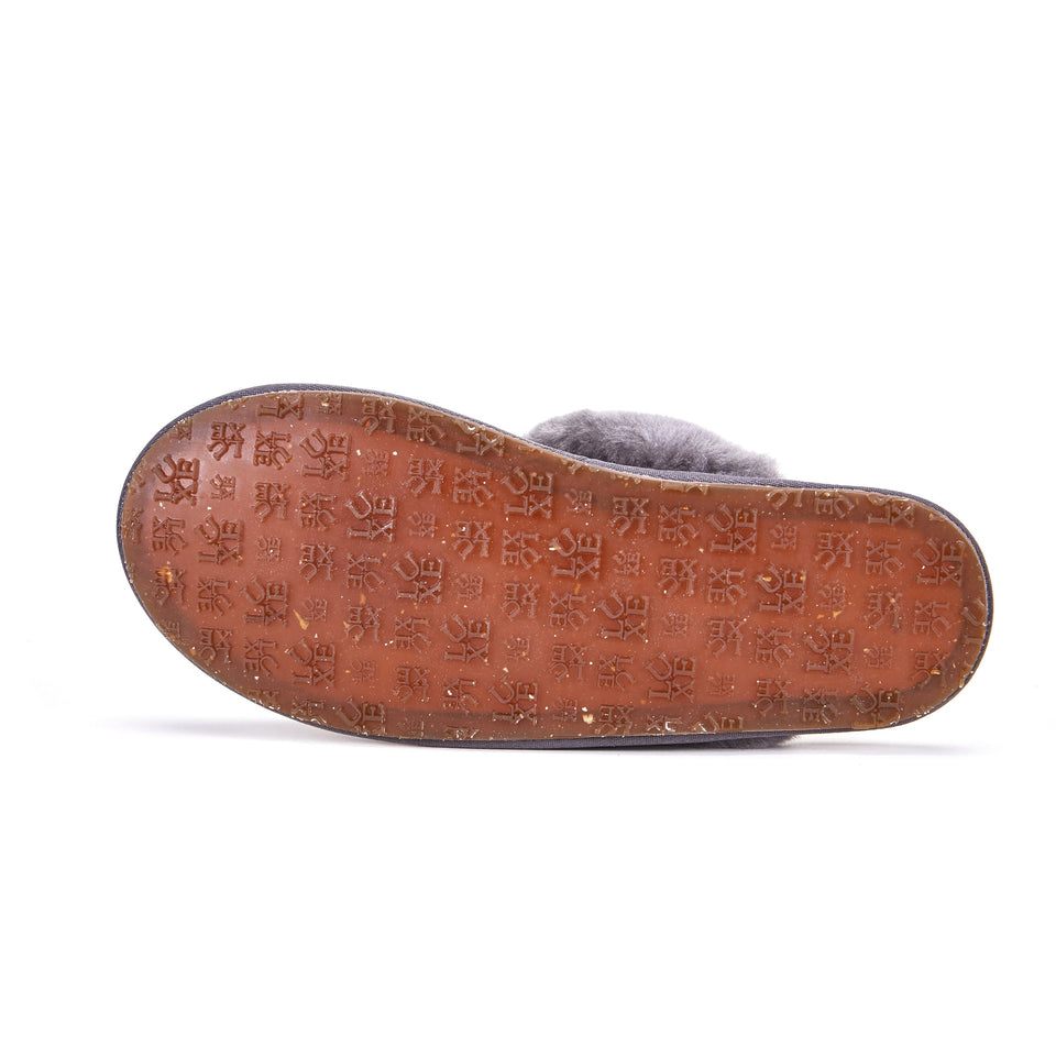 CLOSED MULE GRAY