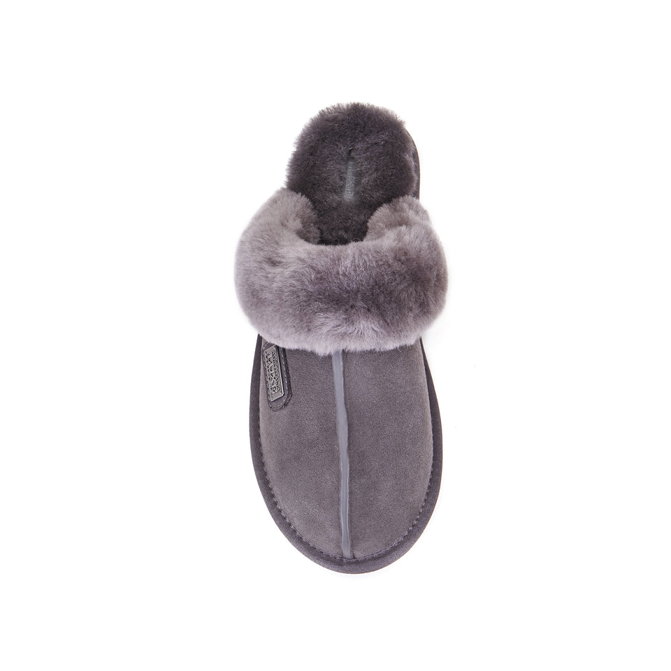 CLOSED MULE GRAY