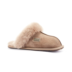 CLOSED MULE TAUPE