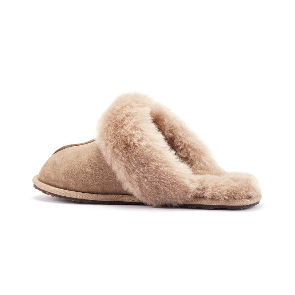 CLOSED MULE TAUPE