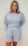 Autumn Blues Cotton Shorts - Wear with style