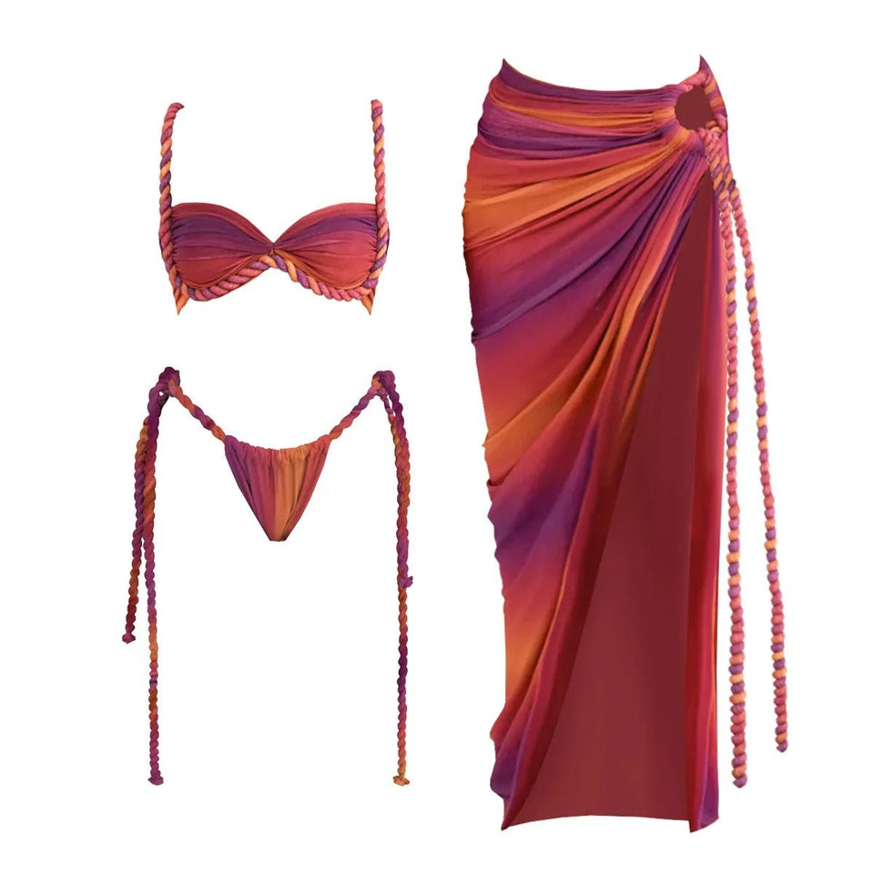 Avie three piece crochet swimsuit - Wear with style