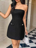 Tube Mini Dress : With Pockets