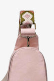 Random Pattern Adjustable Strap : Leather Sling Bag