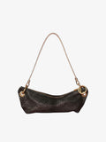 Baby Blair - East West Shoulder Bag, Black Woven Leather - Wear with style