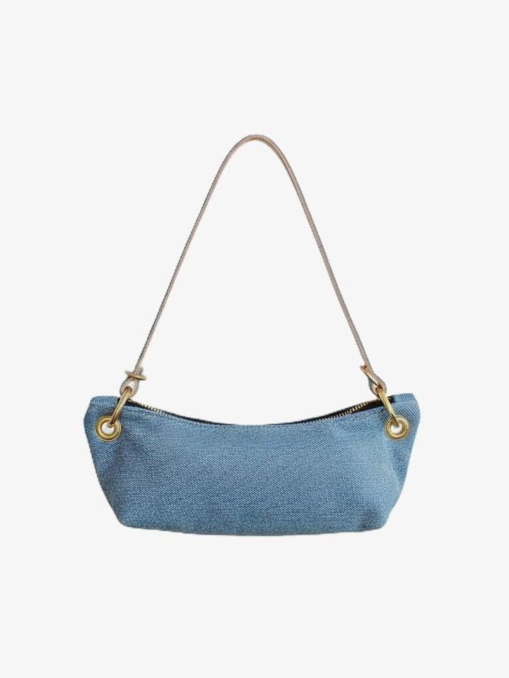 Baby Blair - East West Shoulder Bag, Denim Leather - Wear with style