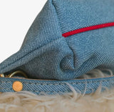Baby Blair - East West Shoulder Bag, Denim Leather - Wear with style