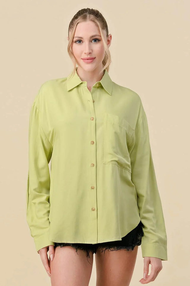 BASIC COLLARED BUTTON DOWN LONG SLEEVES SHIRTS - Wear with style