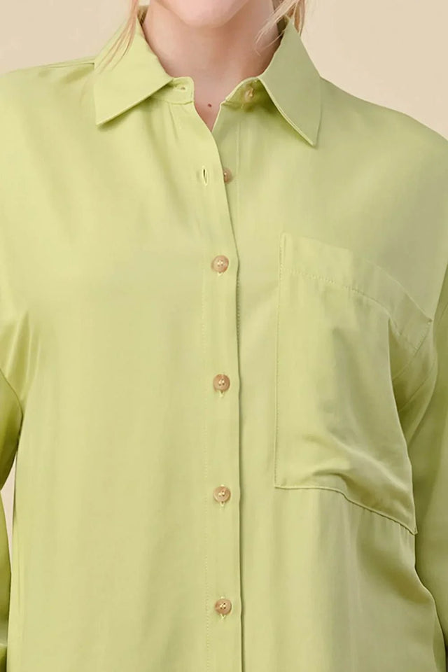 BASIC COLLARED BUTTON DOWN LONG SLEEVES SHIRTS - Wear with style