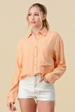 BASIC COLLARED BUTTON DOWN LONG SLEEVES SHIRTS - Wear with style