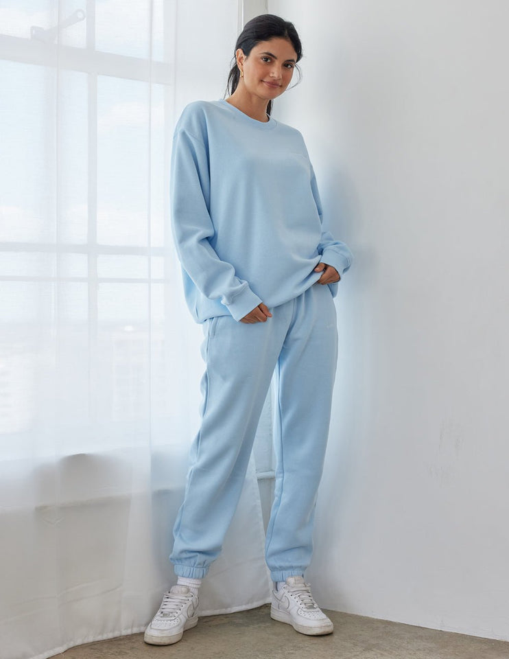 Basics Dream Blue Unisex Crewneck - Wear with style