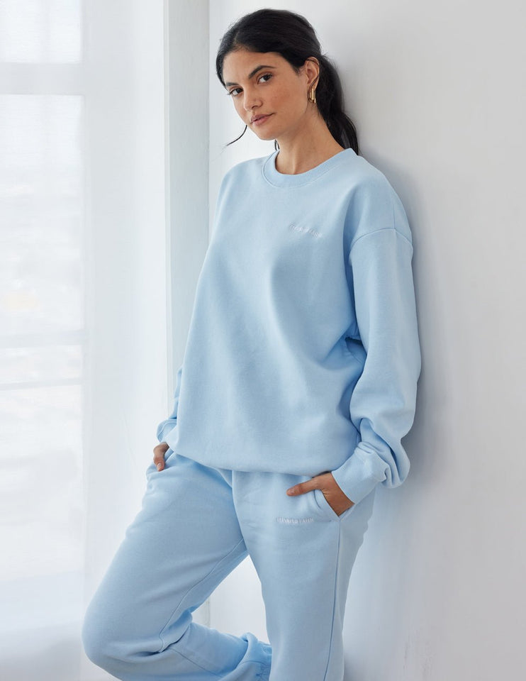 Basics Dream Blue Unisex Crewneck - Wear with style