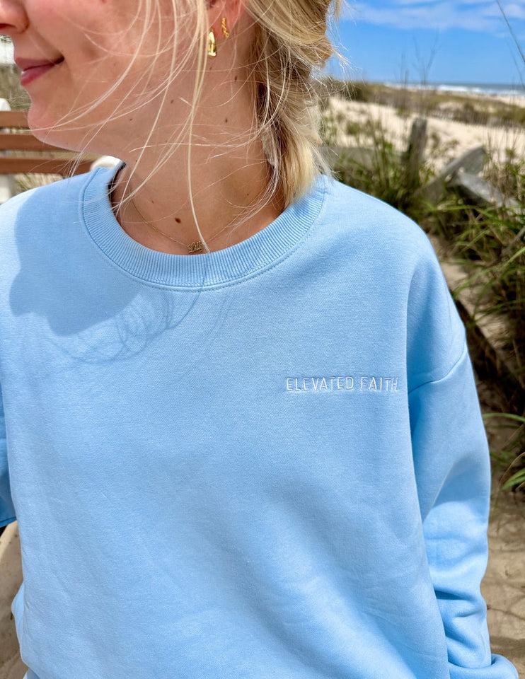 Basics Dream Blue Unisex Crewneck - Wear with style