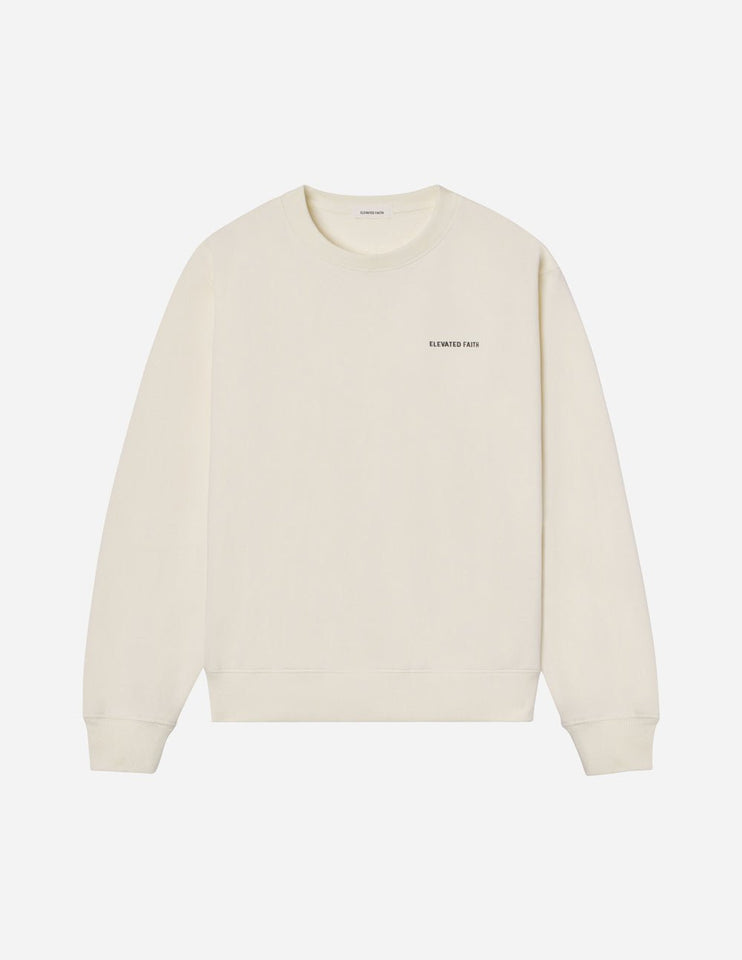 Basics White Sand Unisex Crewneck - Wear with style