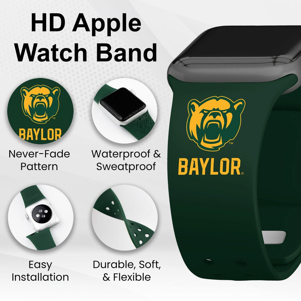 Baylor Bears HD Apple Watch Band - Wear with style