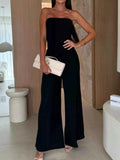 Smocked Tube : Wide-Leg Jumpsuit