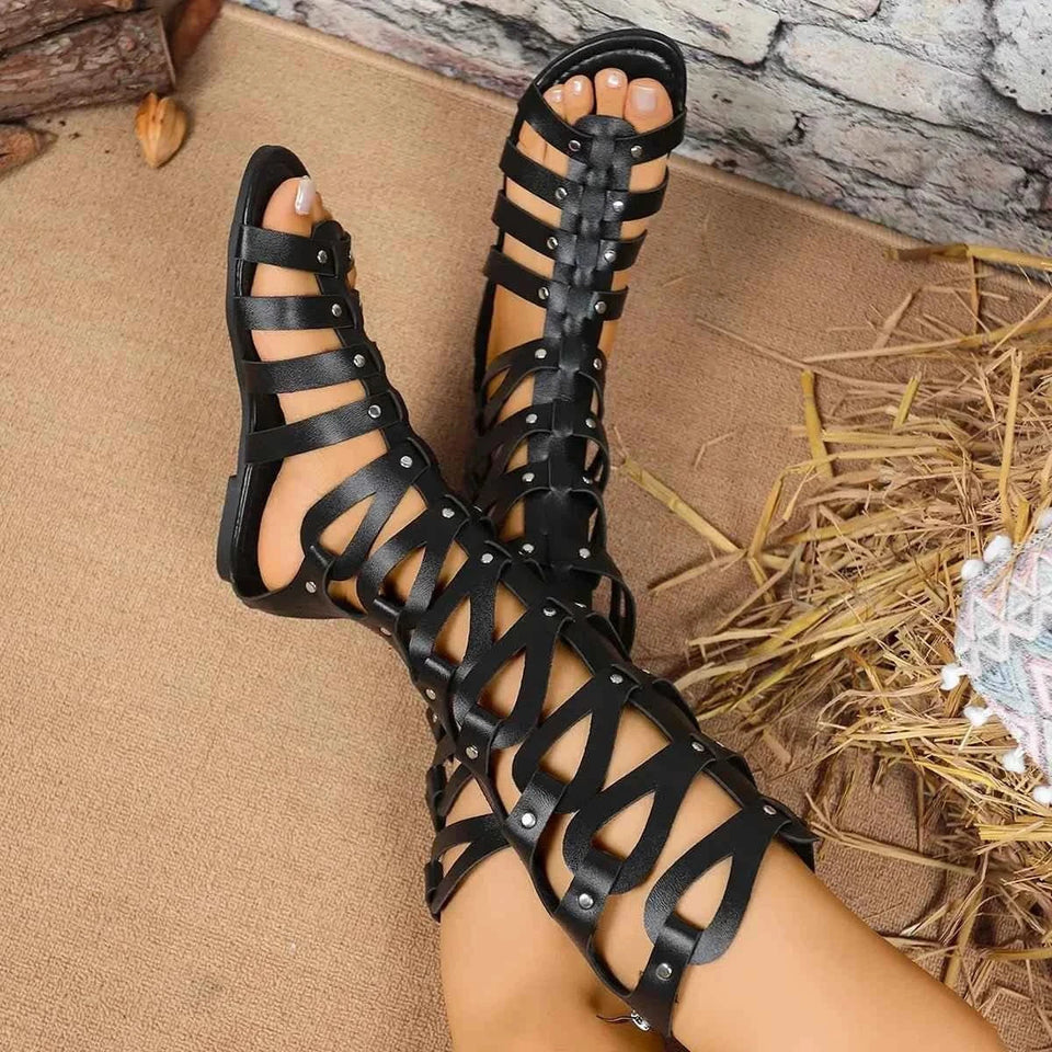 Stylish Open Toe : Lace-Up Sandals