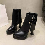 Elegant Point Toe : High Heels Boots