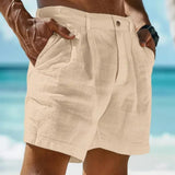 Beach Holiday Linen-cotton beach shorts - Wear with style