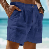 Beach Holiday Linen-cotton beach shorts - Wear with style