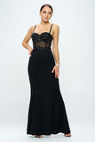 Beaded Bustier Mermaid Maxi Dress - Wear with style