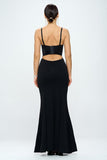 Beaded Bustier Mermaid Maxi Dress - Wear with style