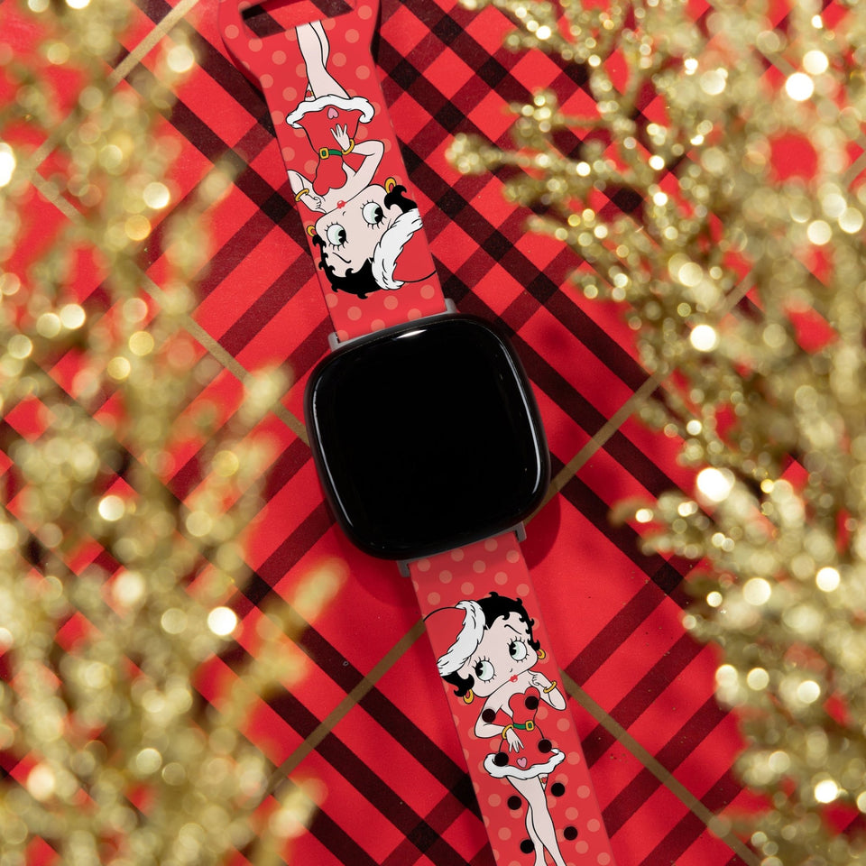 Betty Boop Christmas HD Fitbit Versa 3 and Sense 1 Watch Band - Wear with style