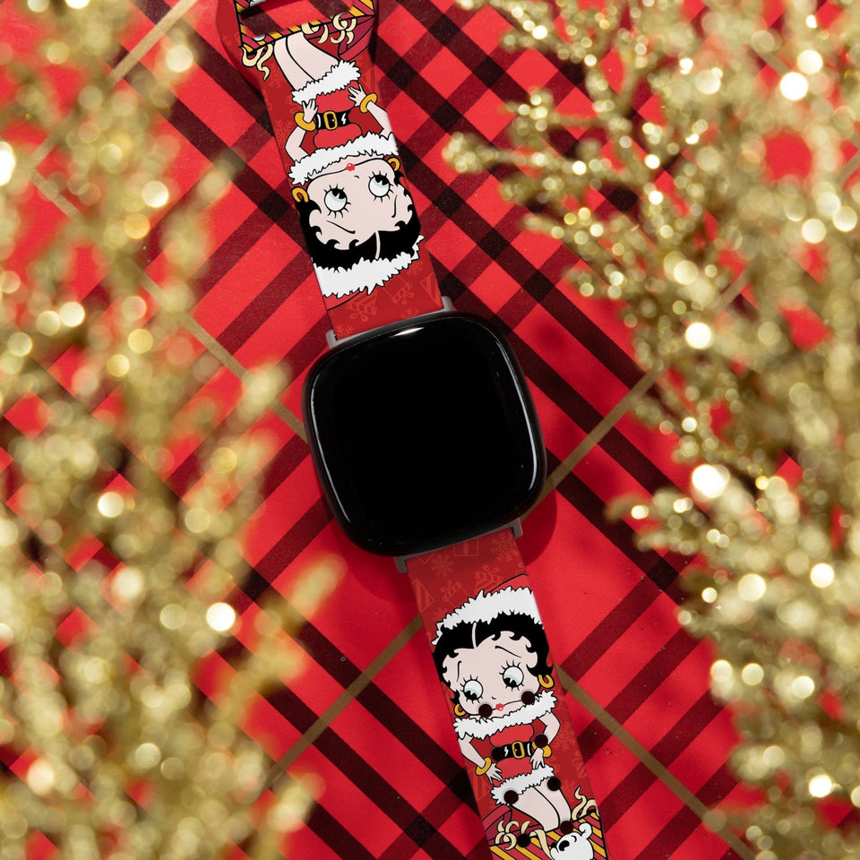 Betty Boop Christmas HD Fitbit Versa 3 and Sense 1 Watch Band - Wear with style
