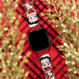 Betty Boop Christmas HD Fitbit Versa 3 and Sense 1 Watch Band - Wear with style