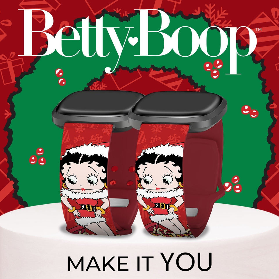 Betty Boop Christmas HD Fitbit Versa 3 and Sense 1 Watch Band - Wear with style