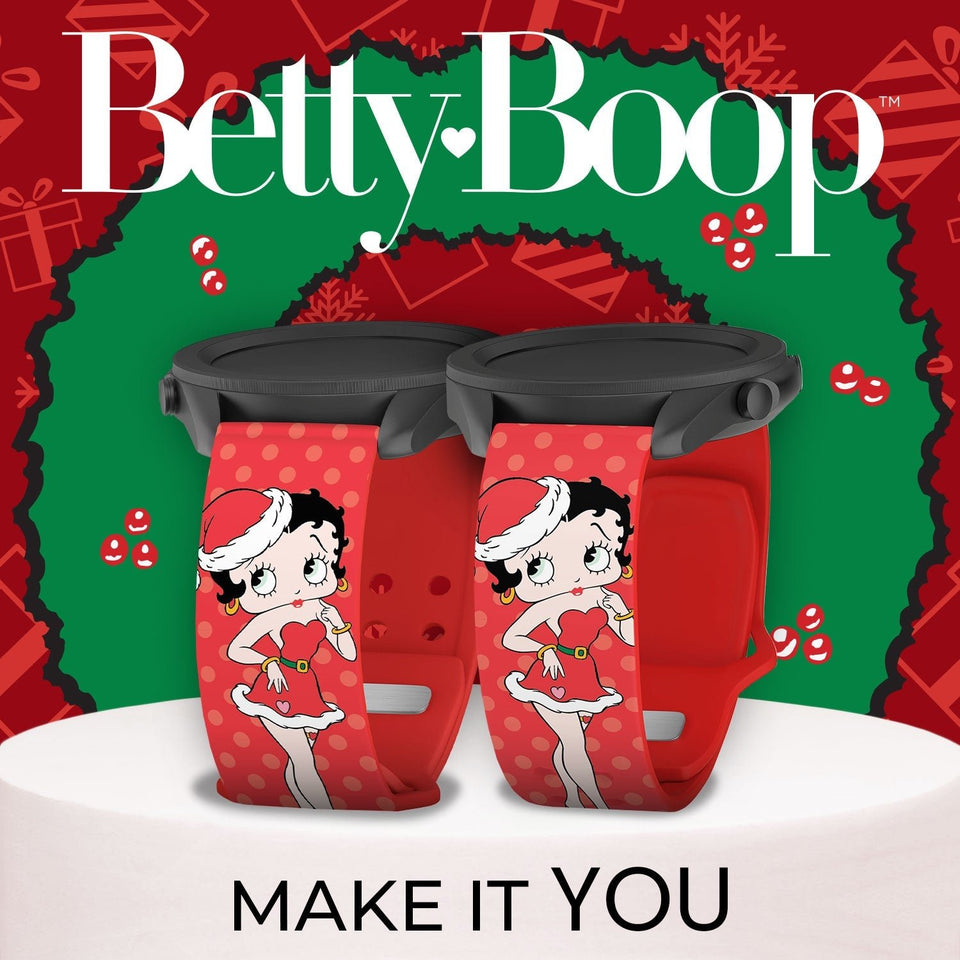 Betty Boop Christmas HD Watchband for Samsung, Garmin, Fossil, and More - Wear with style