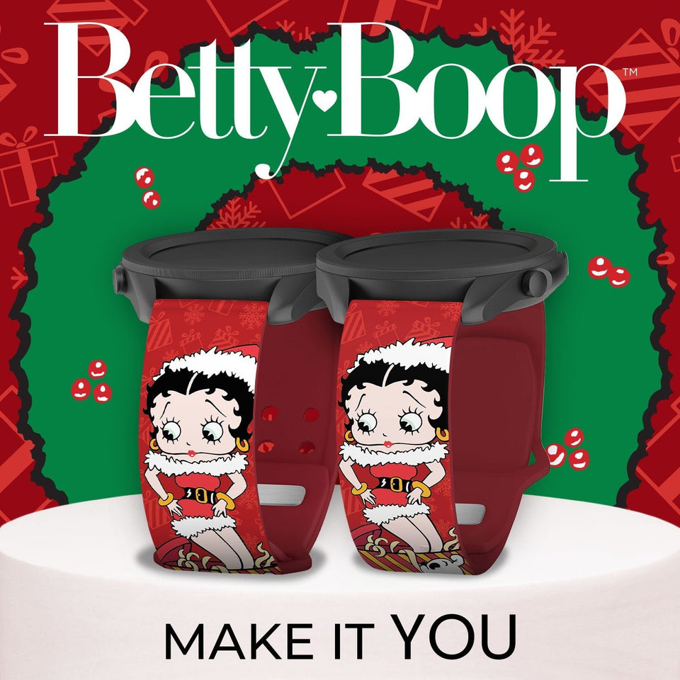 Betty Boop Christmas HD Watchband for Samsung, Garmin, Fossil, and More - Wear with style