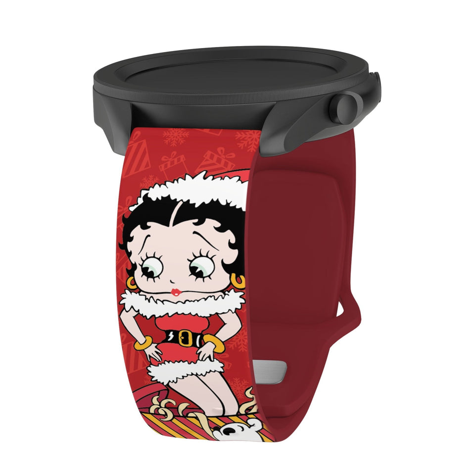 Betty Boop Christmas HD Watchband for Samsung, Garmin, Fossil, and More - Wear with style