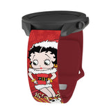 Betty Boop Christmas HD Watchband for Samsung, Garmin, Fossil, and More - Wear with style