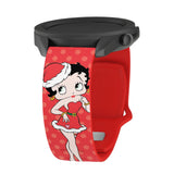 Betty Boop Christmas HD Watchband for Samsung, Garmin, Fossil, and More - Wear with style