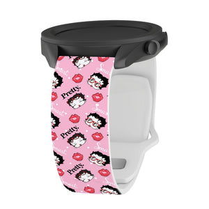 Betty Boop Girl Power HD Watchband for Samsung, Garmin, Fossil, and More for Samsung, Garmin, Fossil, and More - Wear with style