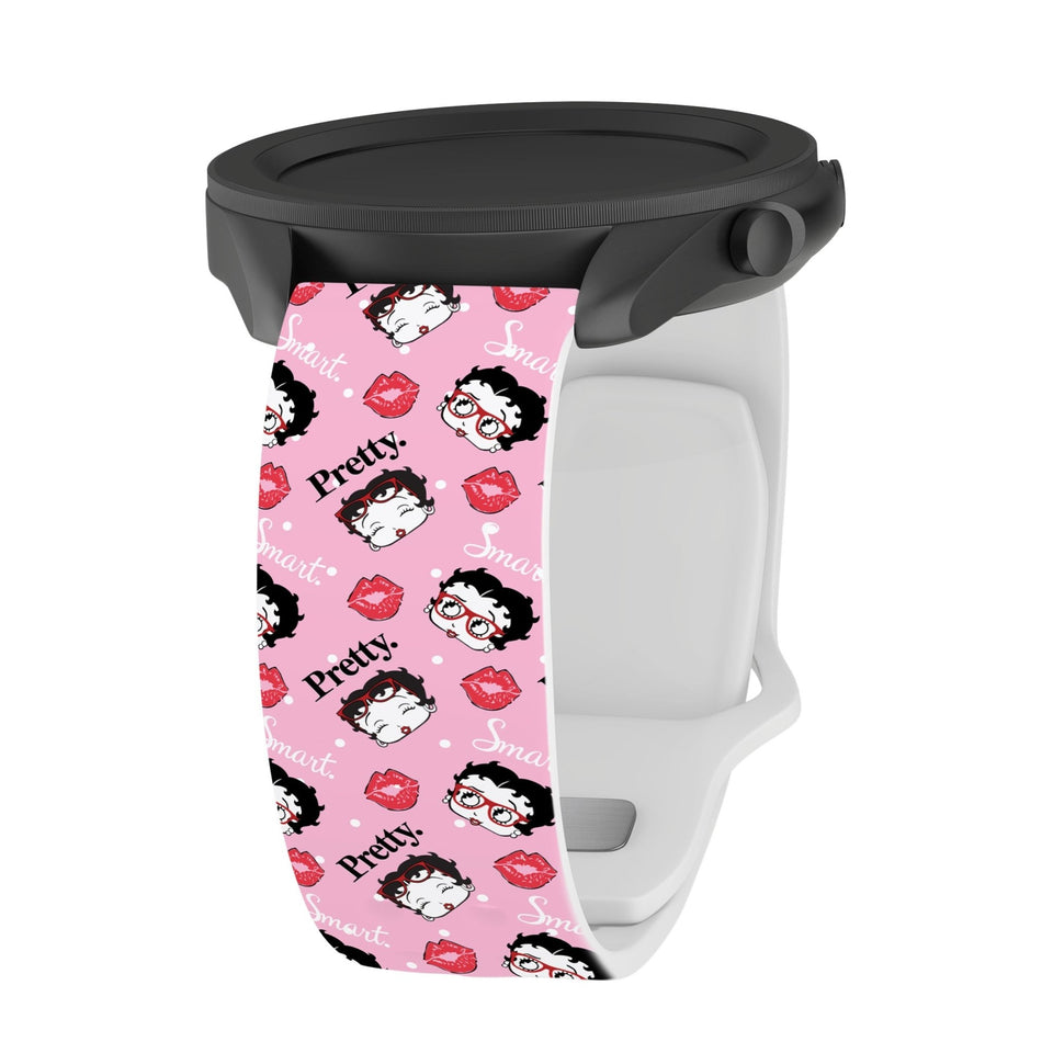 Betty Boop Girl Power HD Watchband for Samsung, Garmin, Fossil, and More for Samsung, Garmin, Fossil, and More - Wear with style